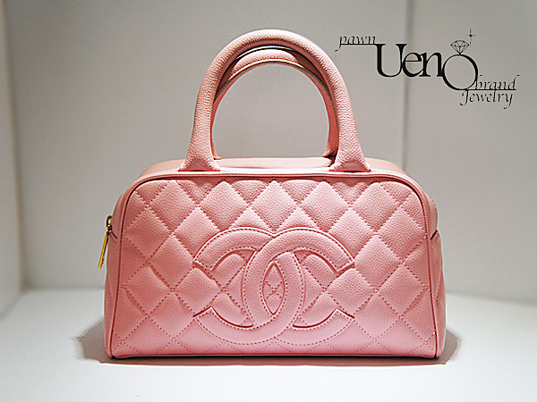 Sold Out Chanel シャネル キャビアスキン ミニボストンバッグ ピンク 質屋 ブランド買取の上野商会