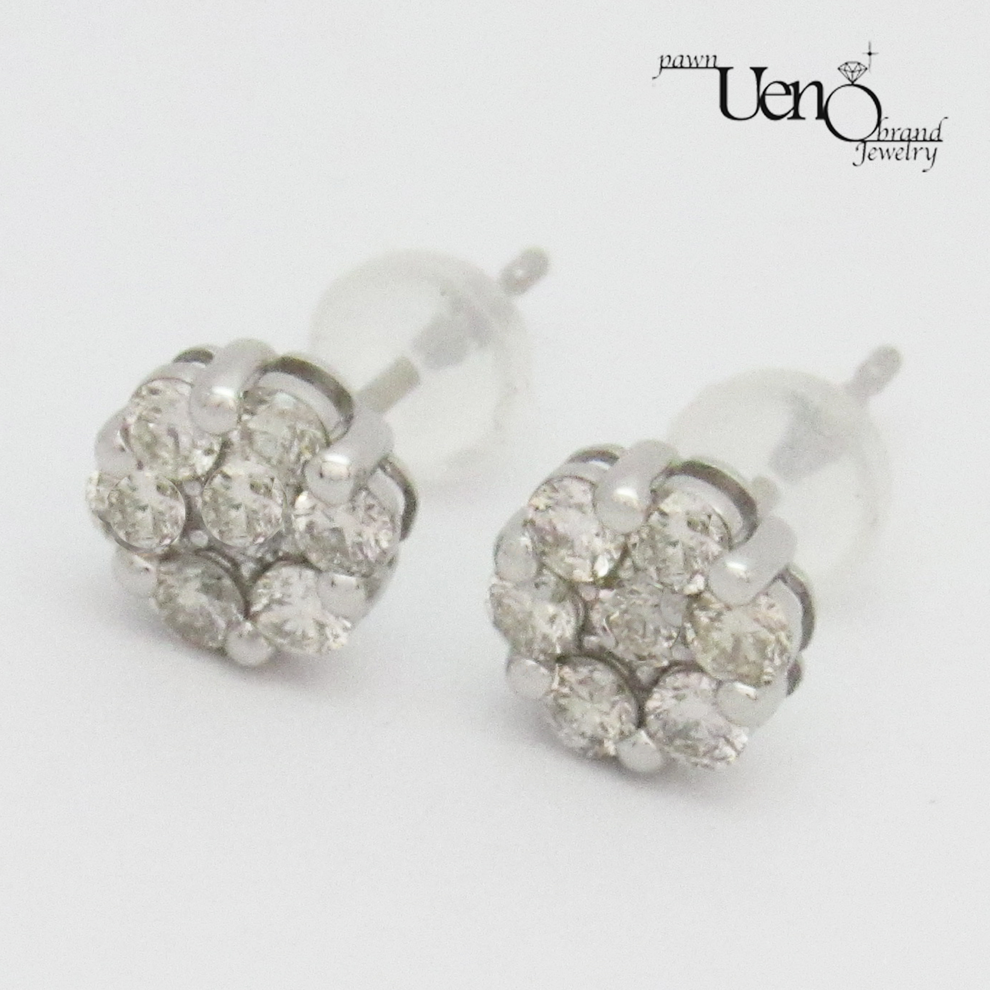 買取店】キラキラ✨ Pt900 ダイヤ 025ct 2個 ピアス
